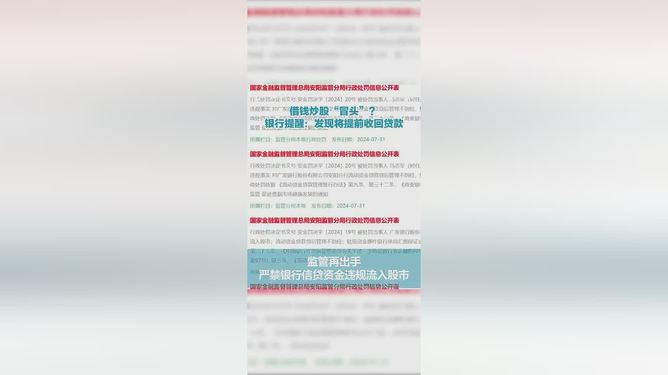 借钱炒股风险解析，多家银行采取强硬措施，贷款一旦发现即收回策略探讨