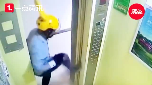 外卖员用杆子卡电梯，行为背后的安全隐患与社会反思