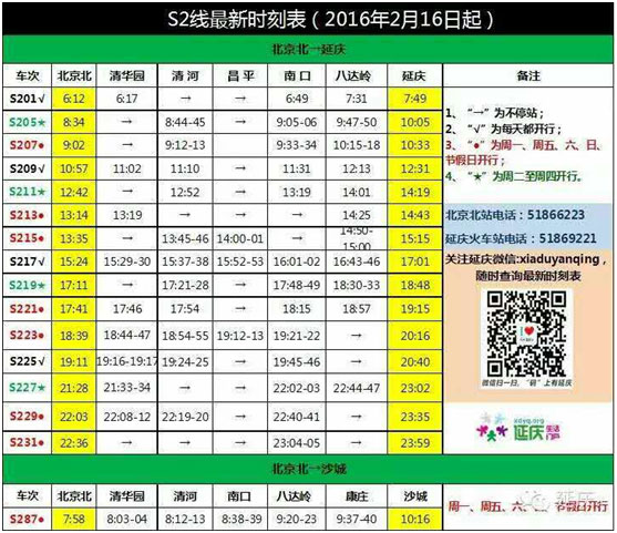 北京S2线最新时刻表，启程探索自然美景之旅