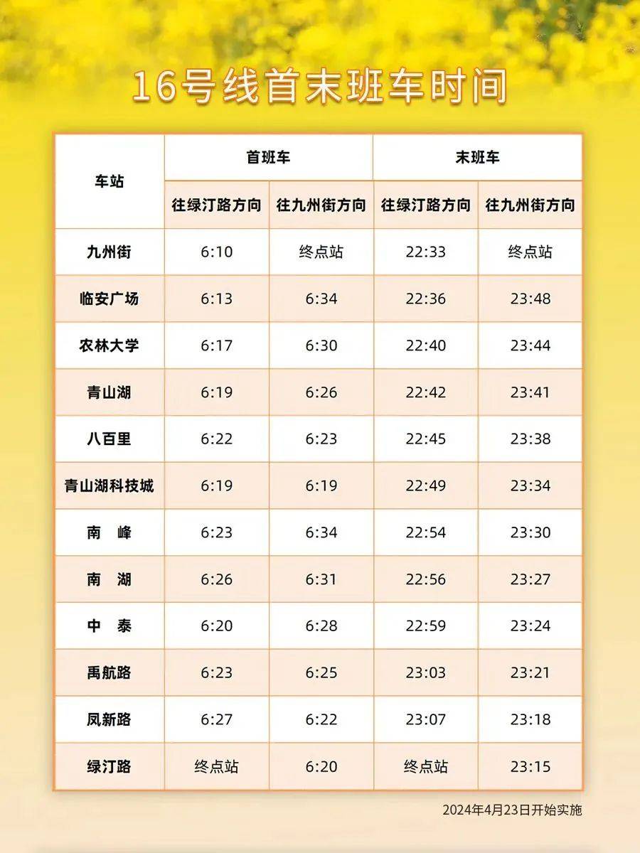 最新16号线时刻表，自然美景探索之旅启程时刻