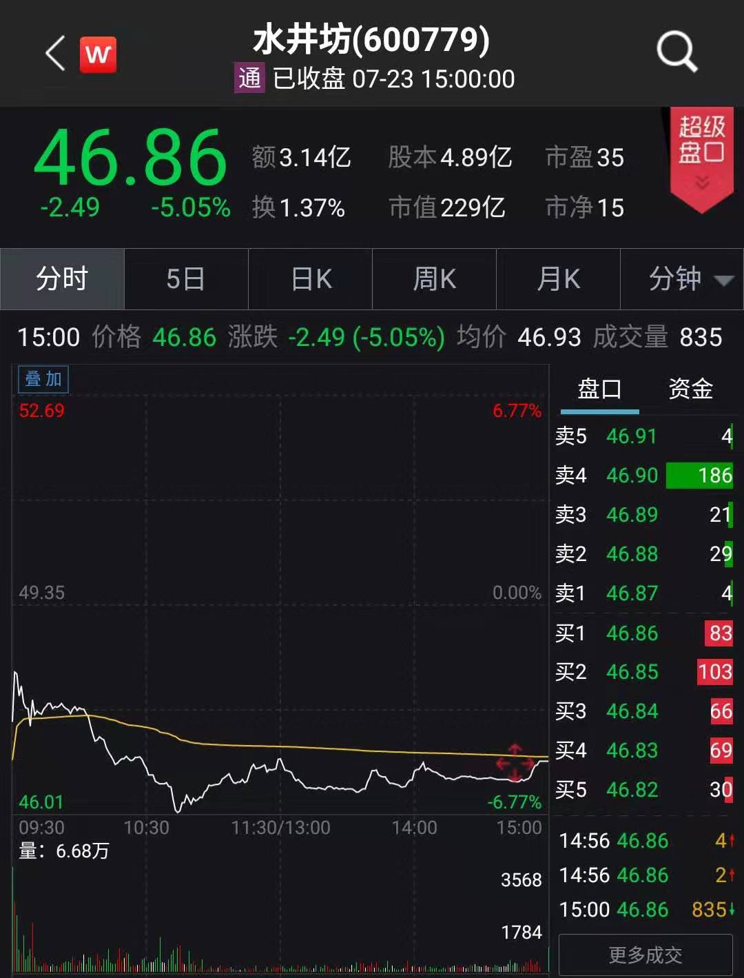 水井坊股票最新行情动态更新🚀🔥