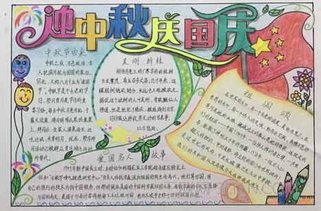 最新国庆节手抄报图片聚焦，高科技产品展望未来科技之旅