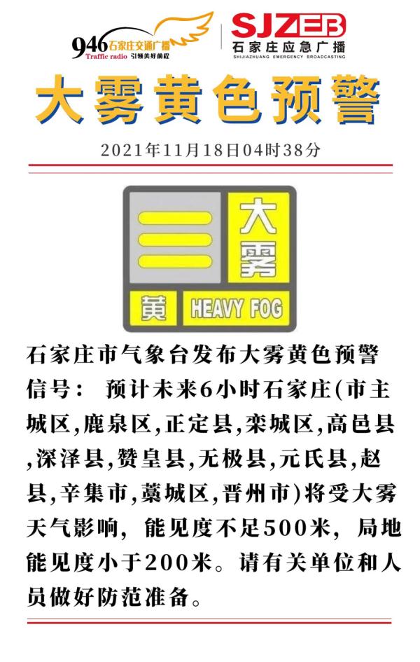 石家庄最新预警，城市安全的警钟不断敲响